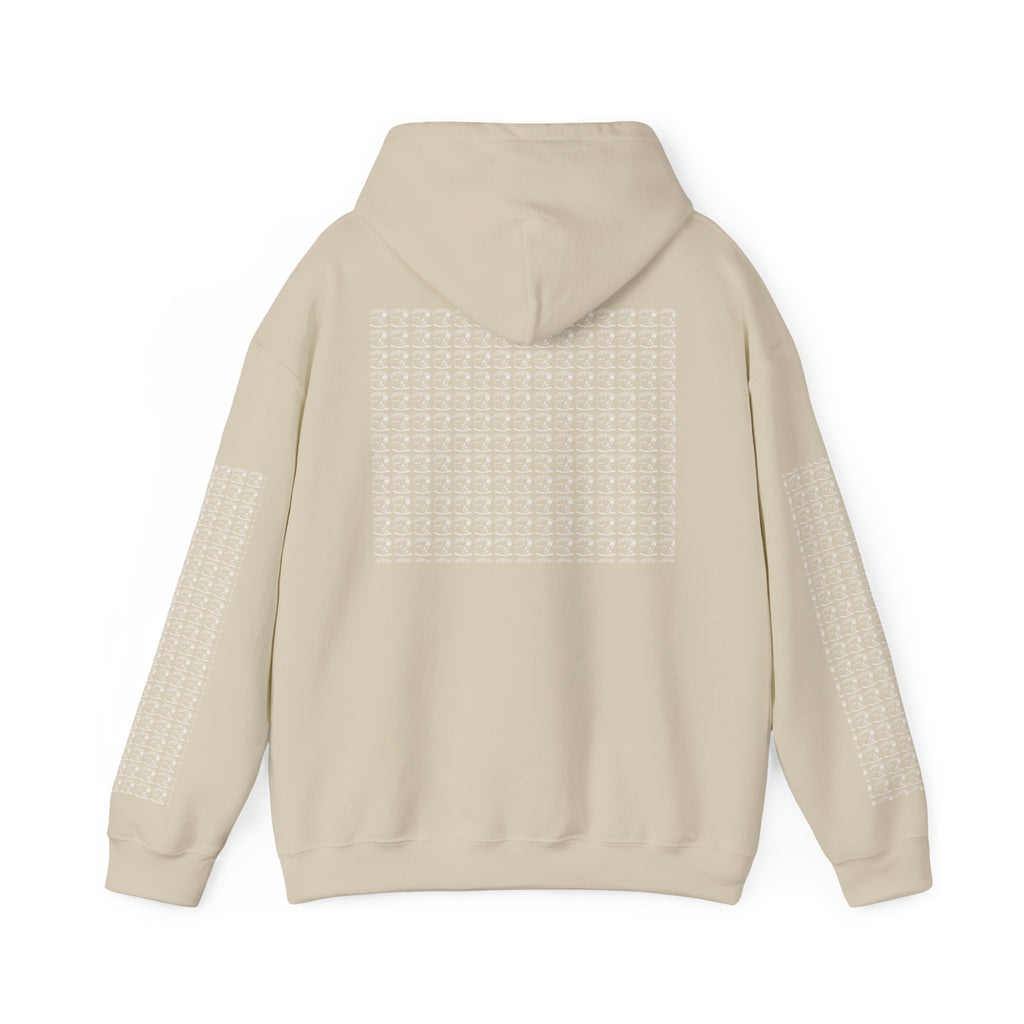 Hoodie — Repeating Skull Grid Graphic Pullover