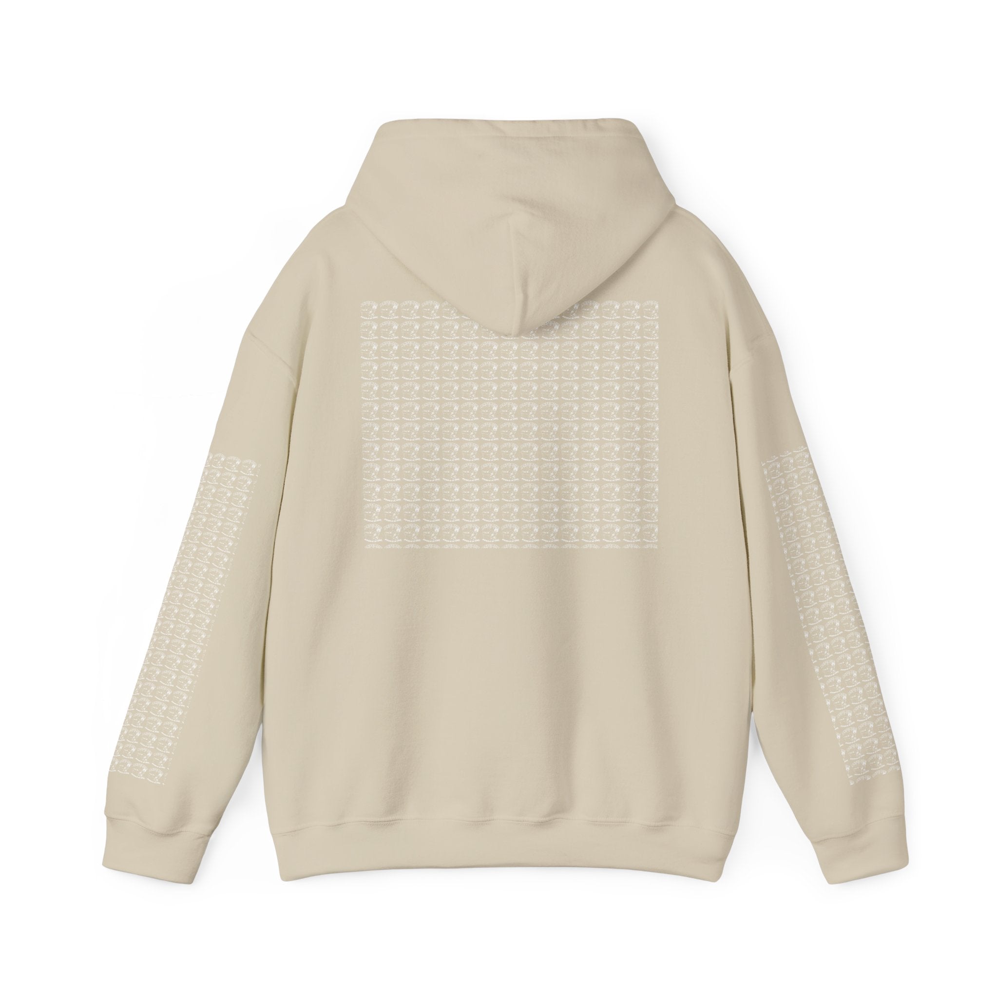 Hoodie — Repeating Skull Grid Graphic Pullover
