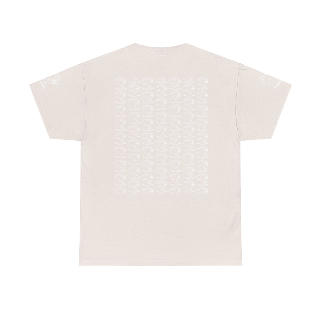 Skull Repeat Pattern T-Shirt — Gothic Grunge Graphic Tee