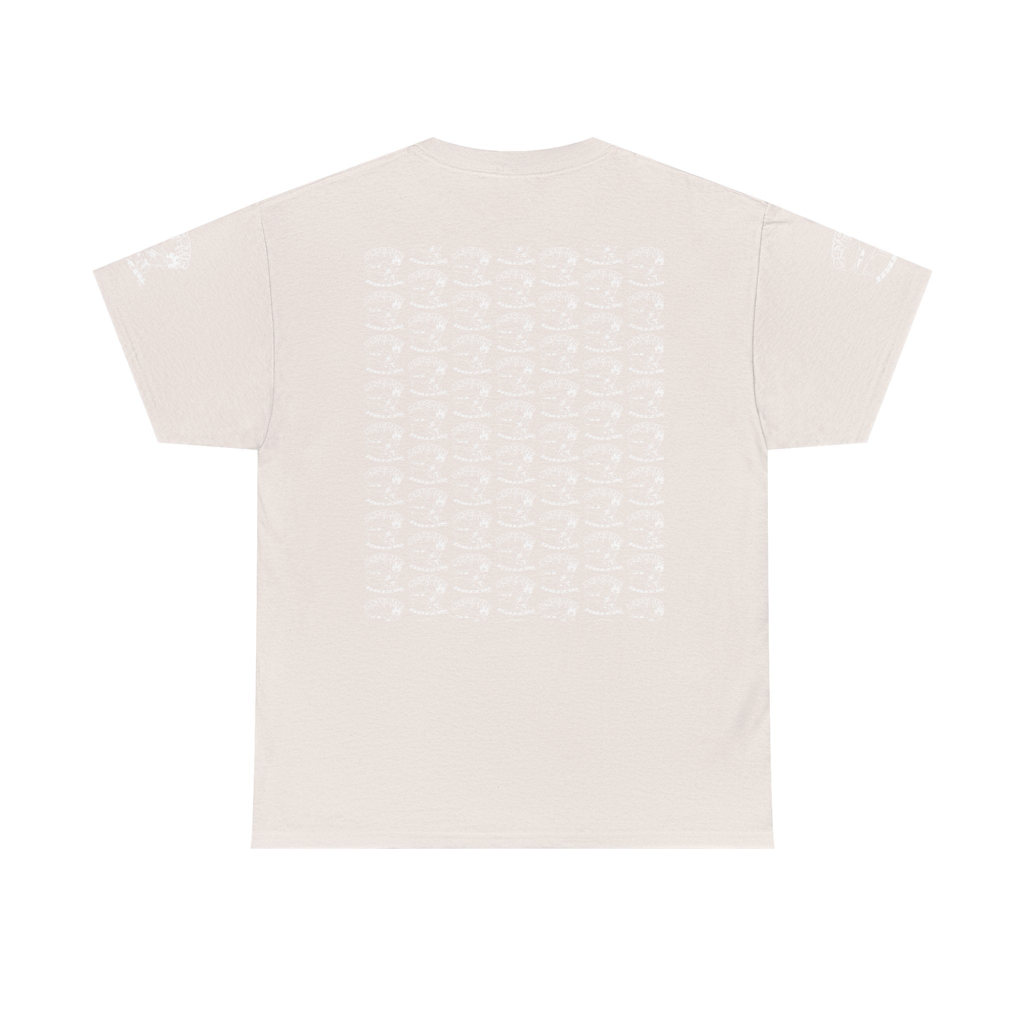Skull Repeat Pattern T-Shirt — Gothic Grunge Graphic Tee