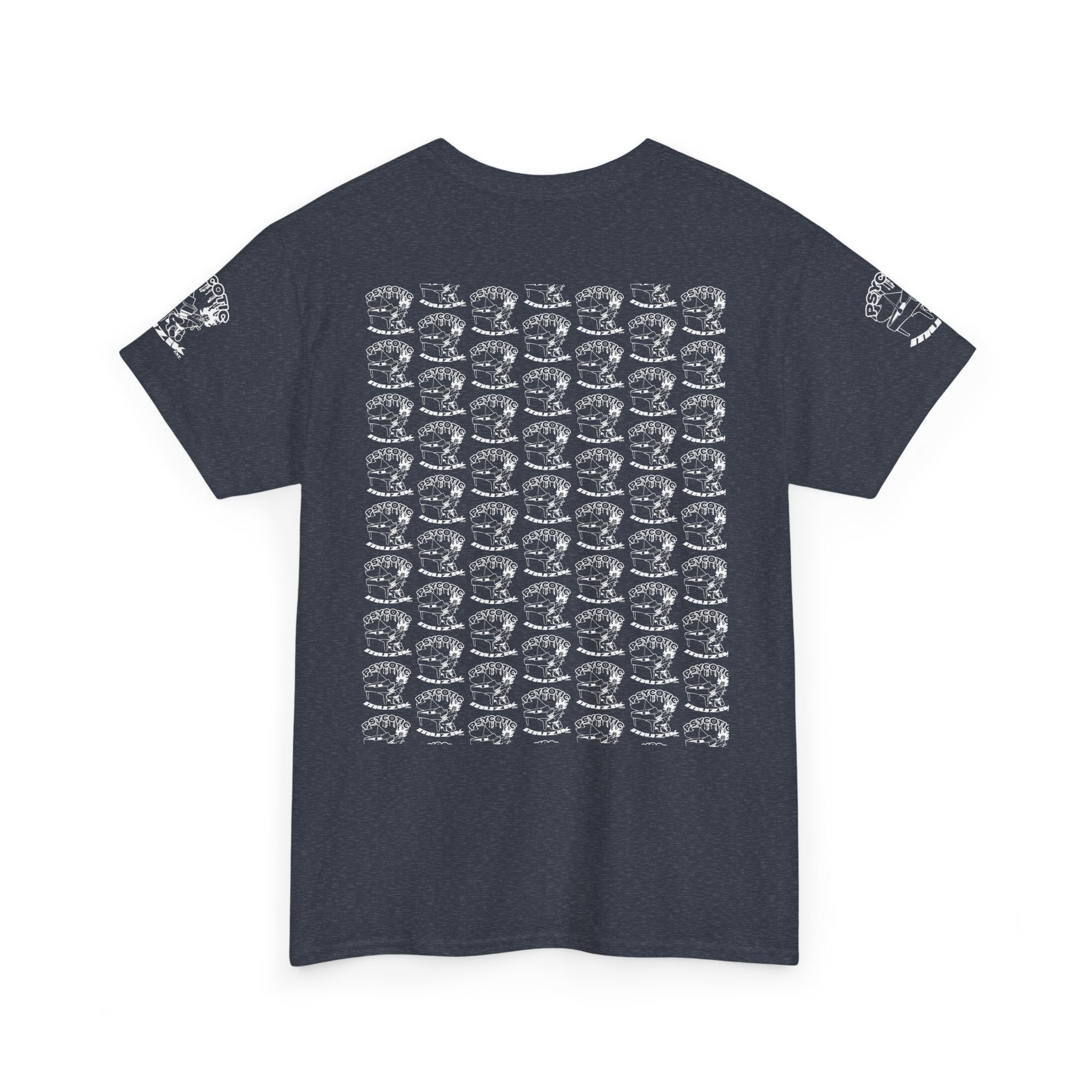 Skull Repeat Pattern T-Shirt — Gothic Grunge Graphic Tee