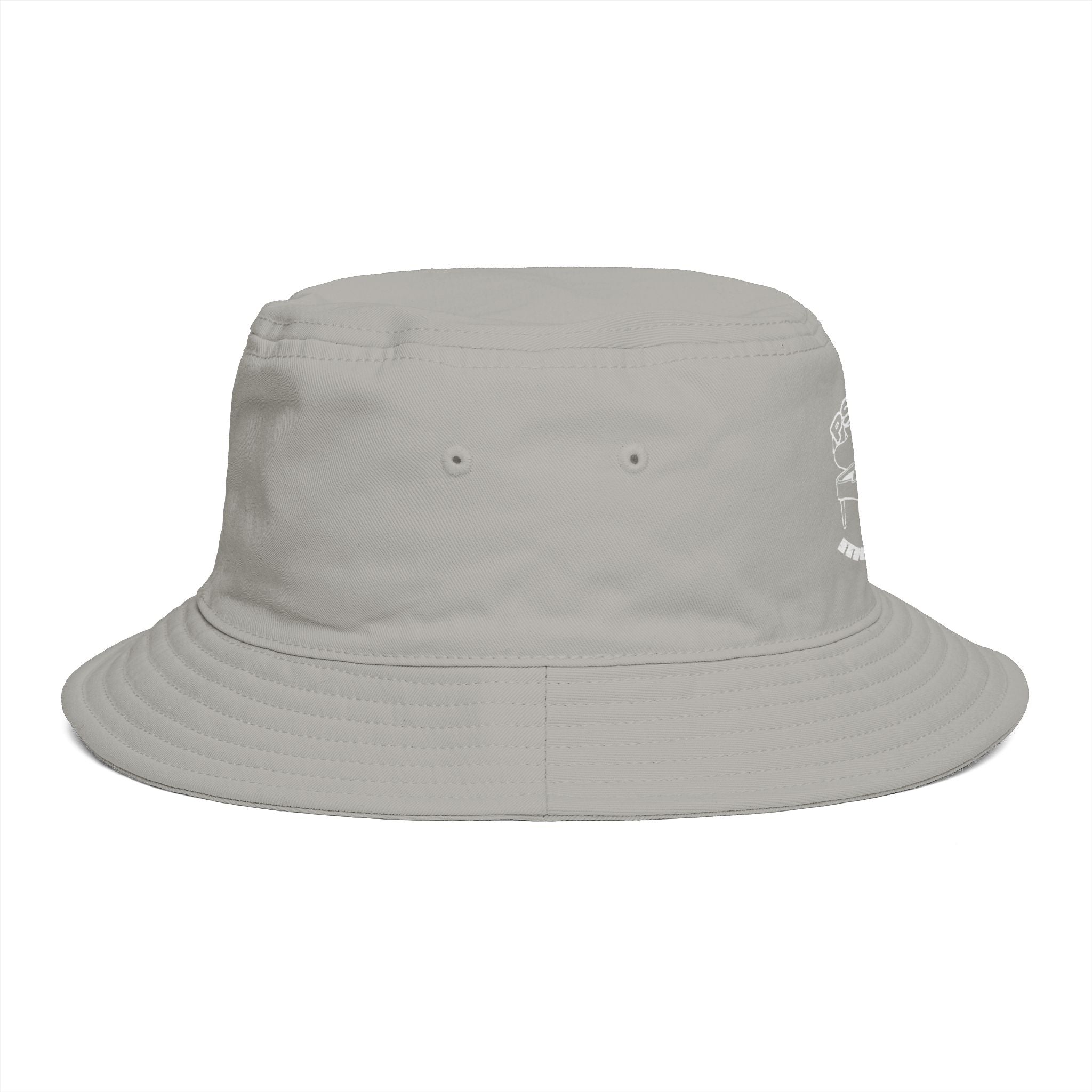 Psycotic Drummer Brown Bucket Hat — Retro Rock Band Graphic Bucket Hat
