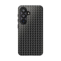 Black Carbon Fiber Texture Tough Phone Case — Rugged Drop Protection