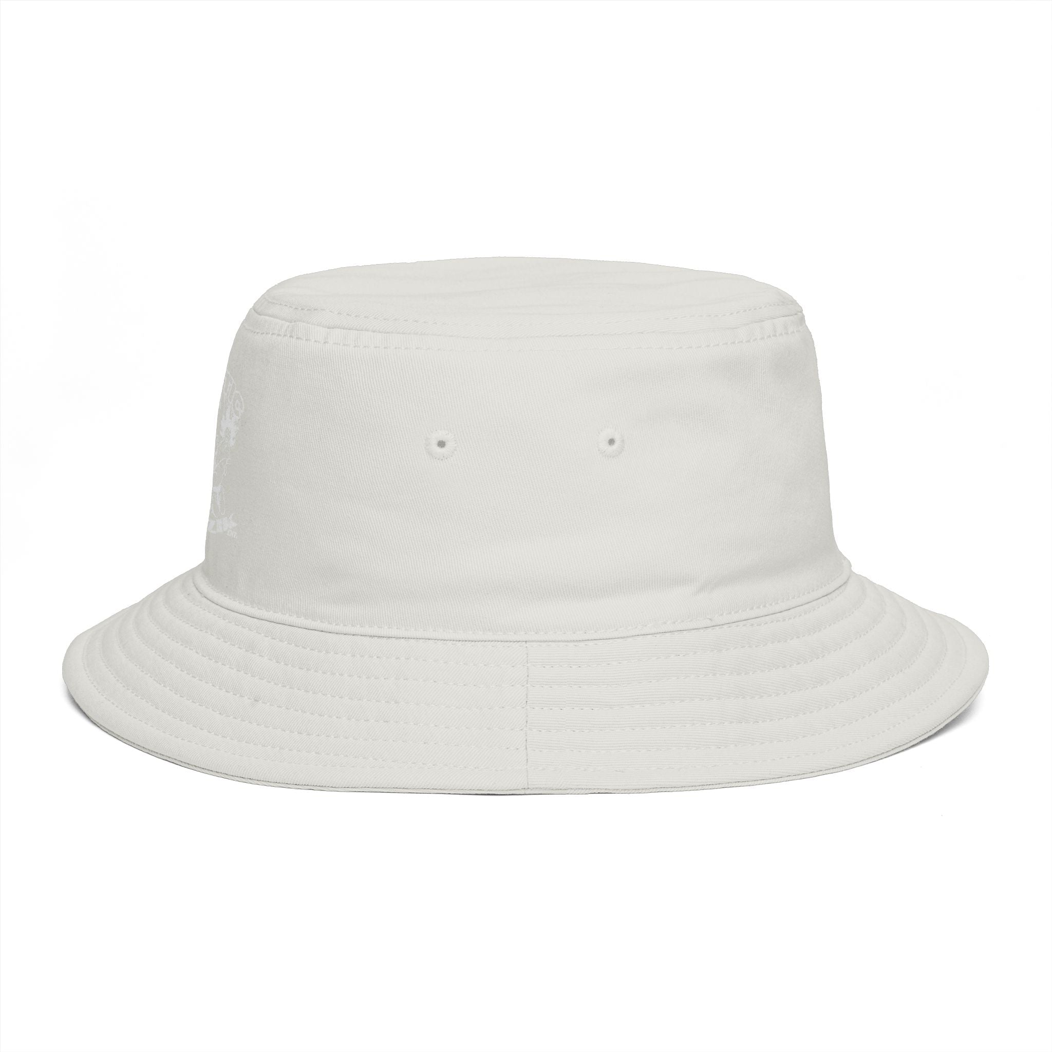 Psycotic Drummer Brown Bucket Hat — Retro Rock Band Graphic Bucket Hat